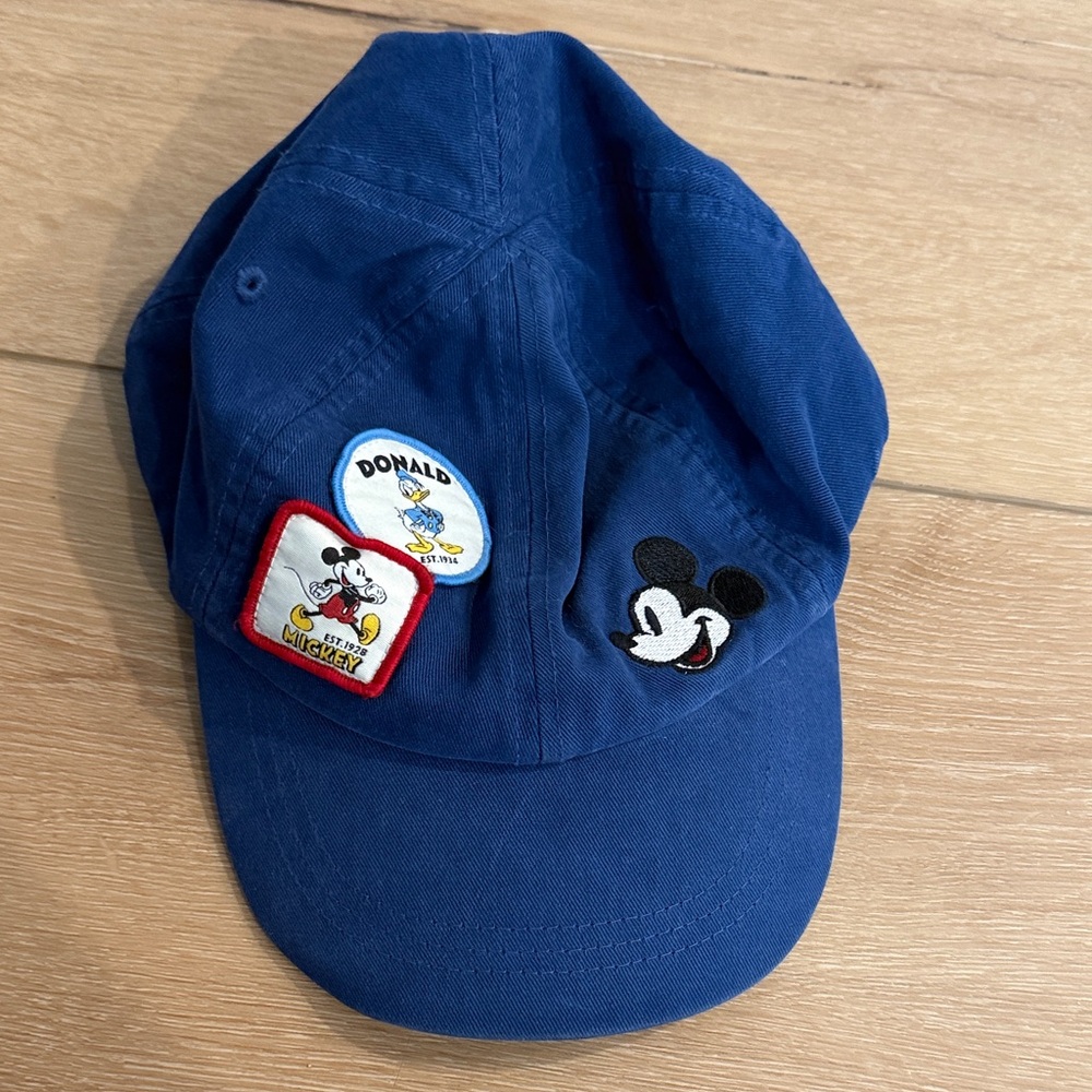 Blue Mickey & Donald Patch Baseball Cap